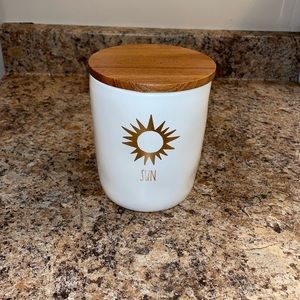 Rae Dunn White Sun Cellar